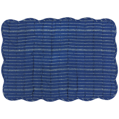 Fan Flower Block Print Kantha Placemat