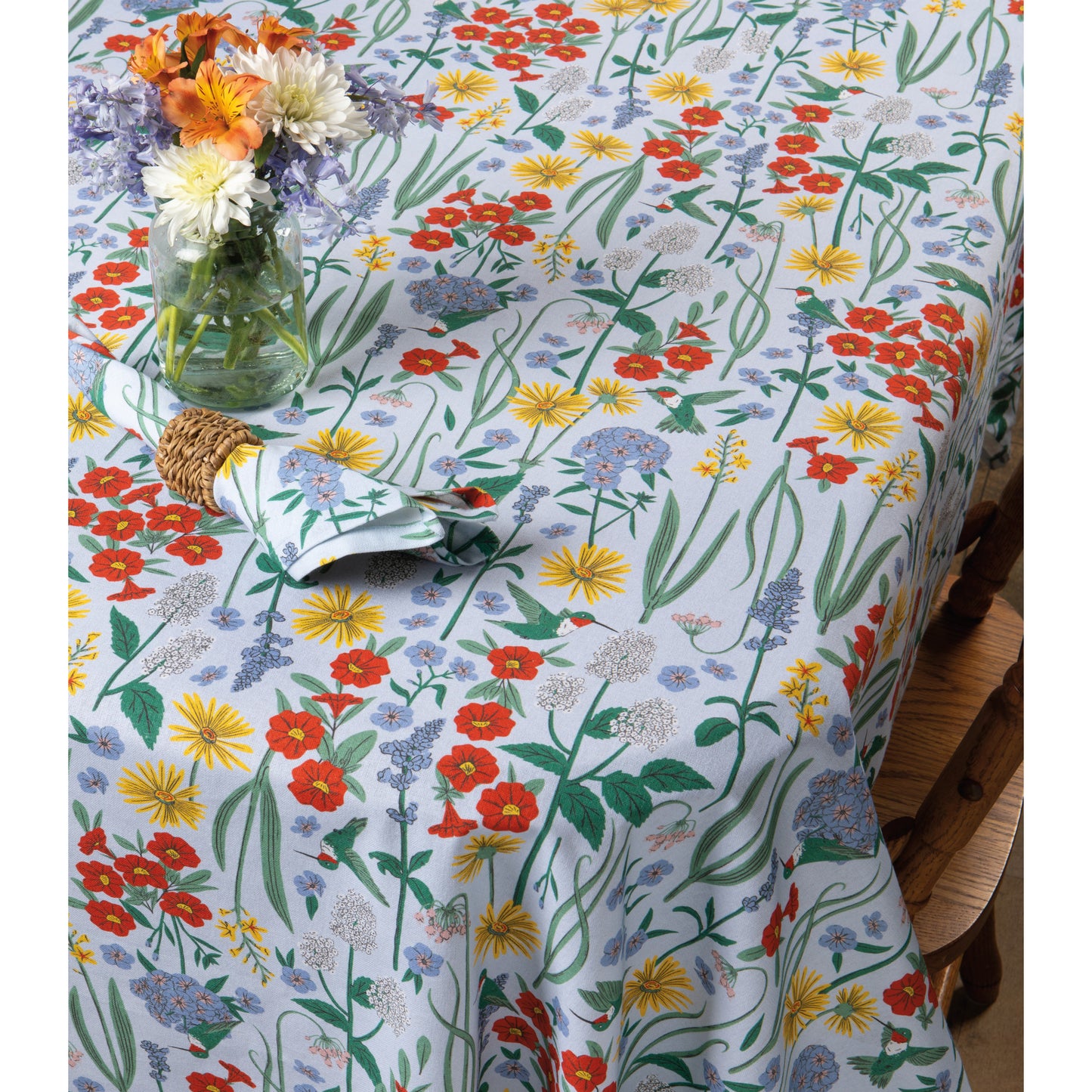 Hummingbird Tablecloth 60 x 120 inch