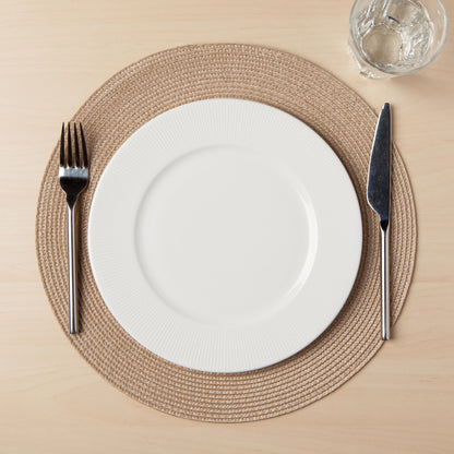 Disko Light Taupe Round Placemat