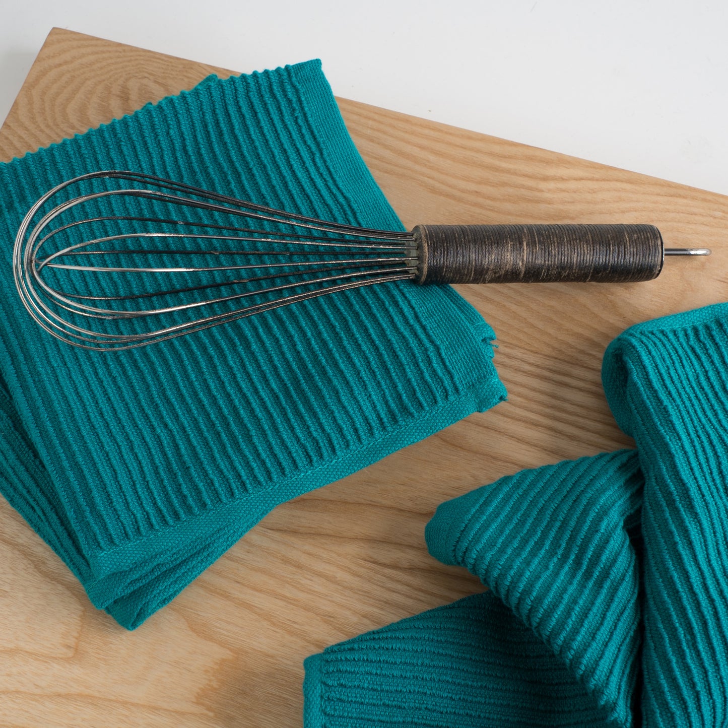 Ripple Peacock Green Dishcloths Set of 2