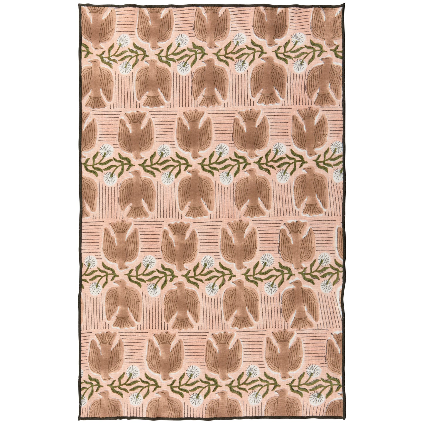 Peregrine Block Print Dishtowel