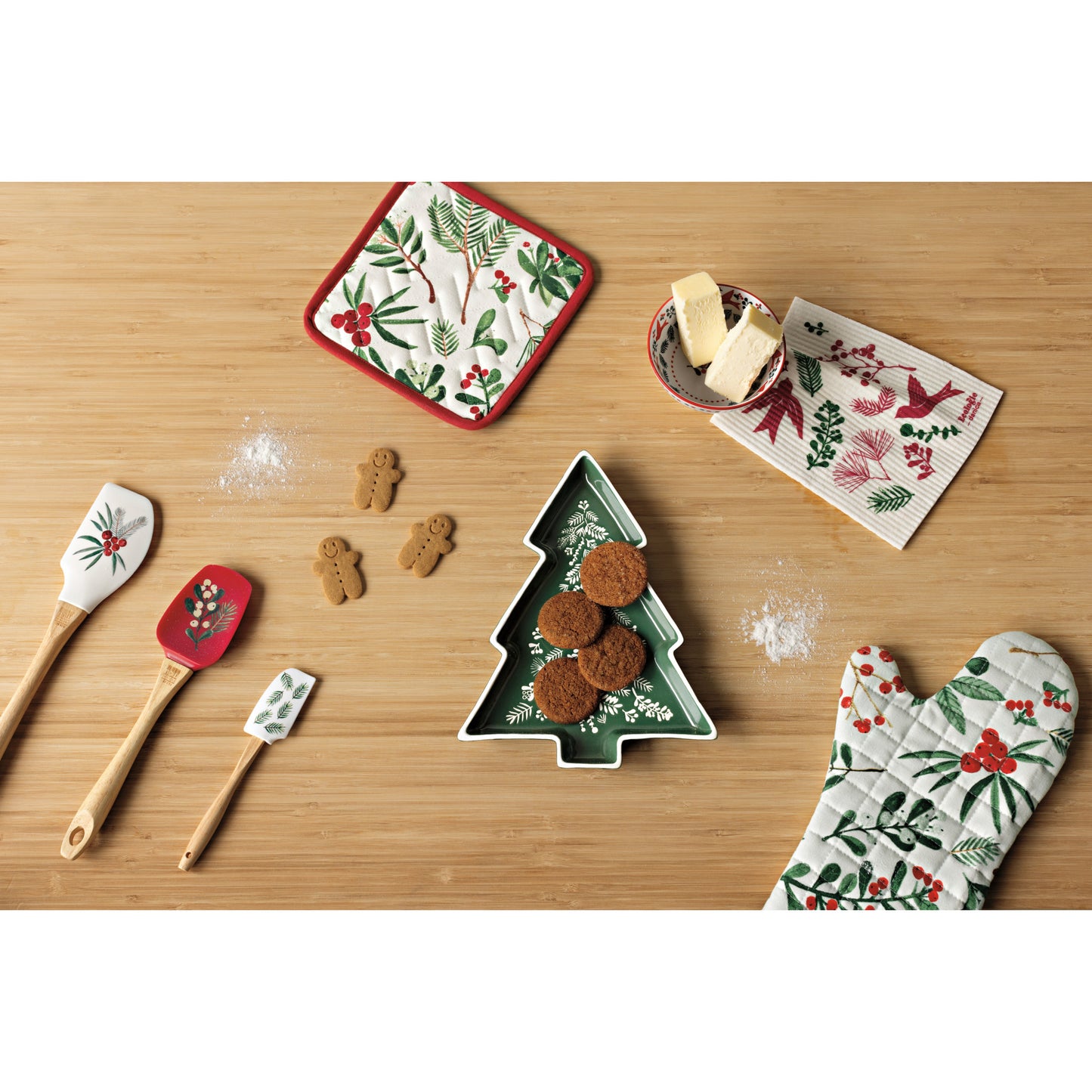 Winterberry Christmas Potholder