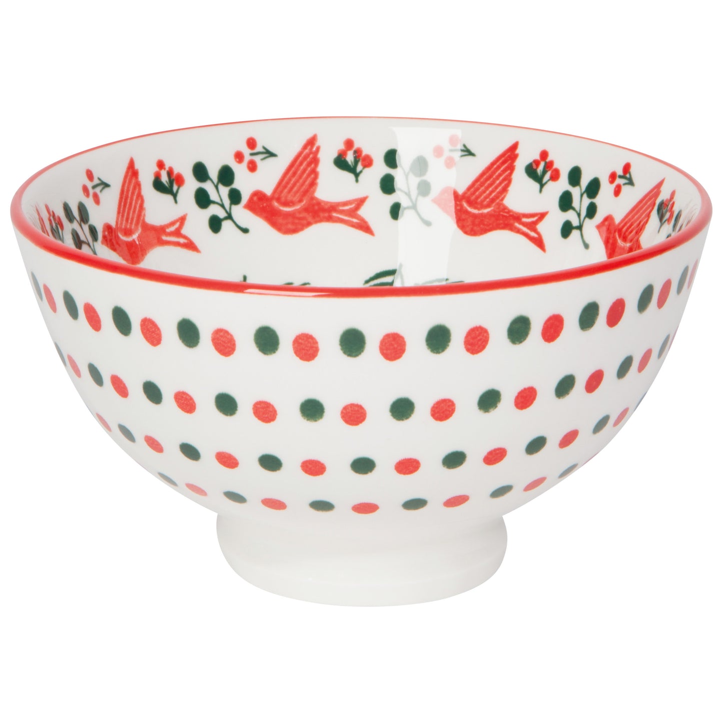 Winterberry Stamped Christmas Bowl 4 inch