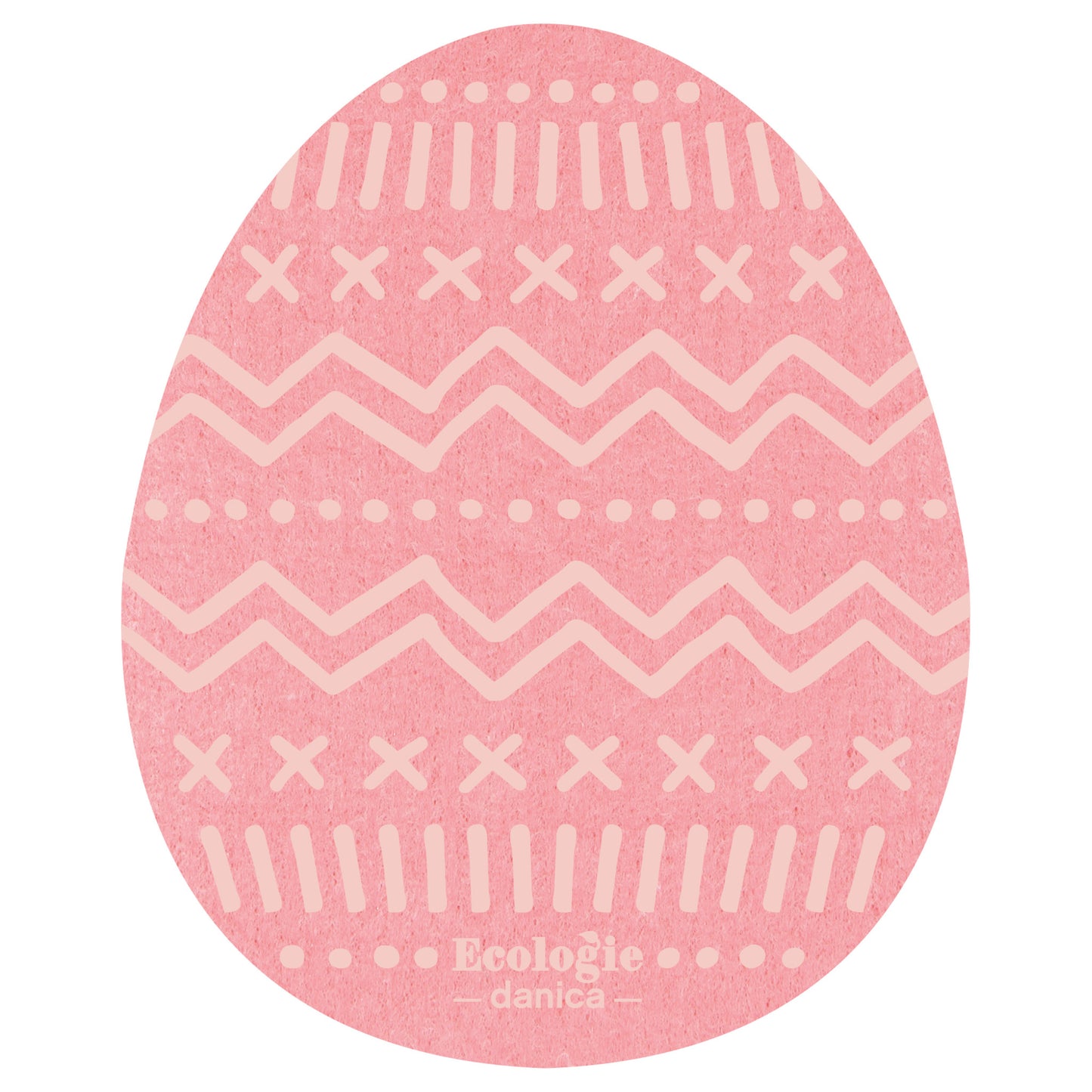 Easter Eggs Shaped Swedish Dishcloths Set of 3