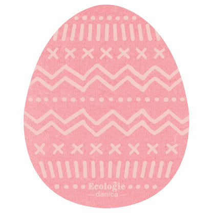 Easter Eggs Shaped Swedish Dishcloths Set of 3