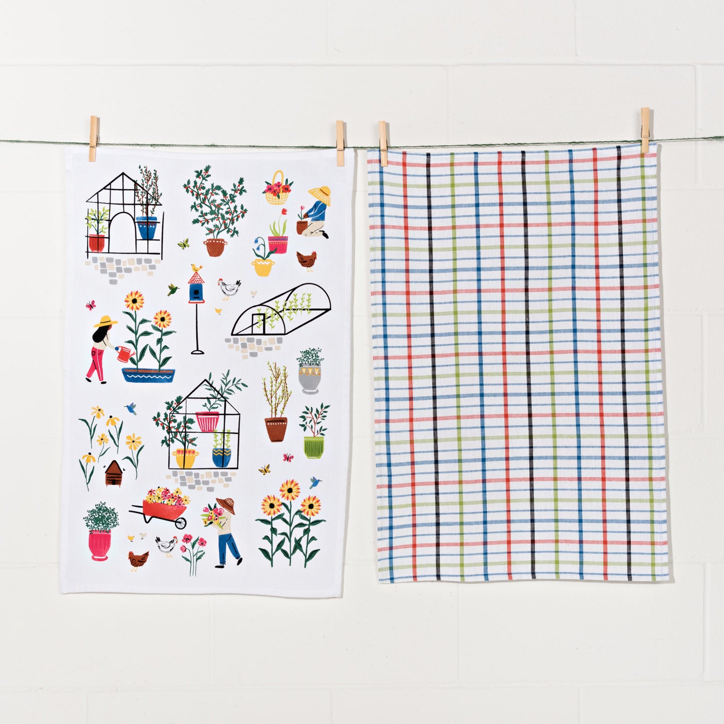 Green Thumb Dishtowels Set of 2