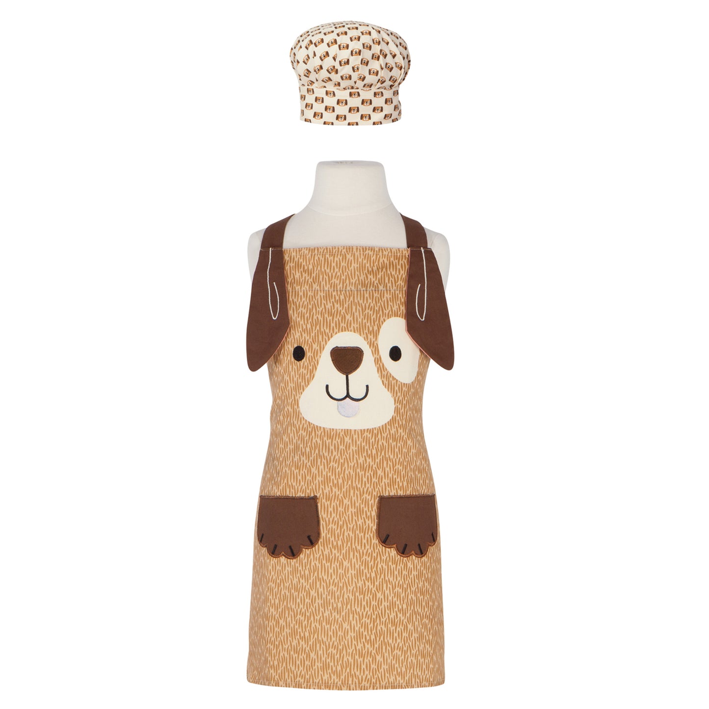 Dog Kid's Apron and Hat Set