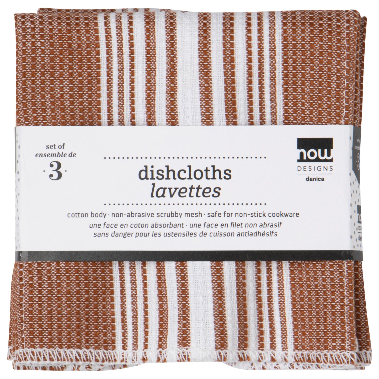 Scrub-It Chestnut Brown Dishcloth Set of 3