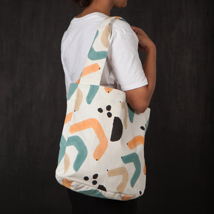 Echo Block Print To and Fro Tote Bag