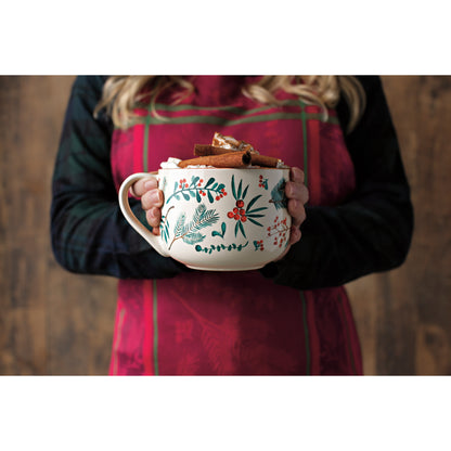 Winterberry Christmas Latte Mug