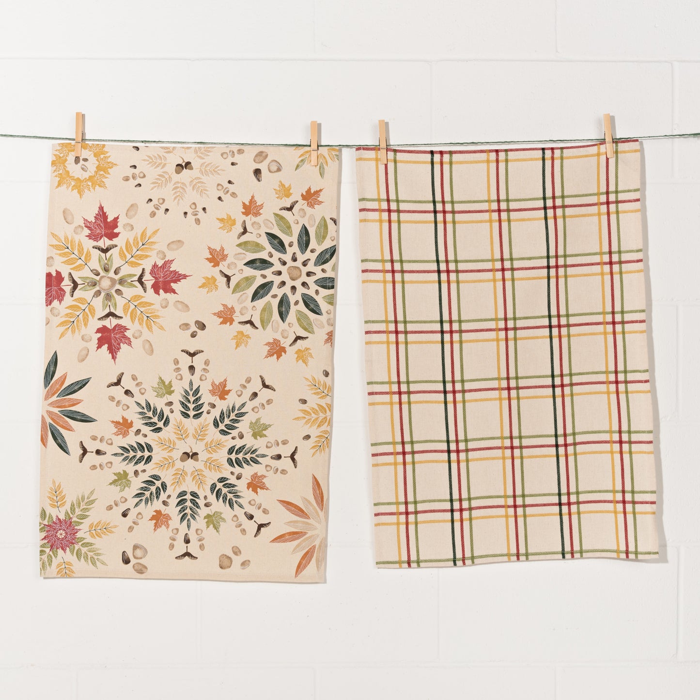 Fall Foliage Dishtowels Set of 2