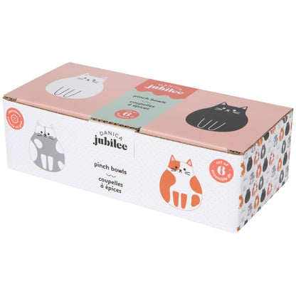 Cat Club Pinch Bowls Set of 6