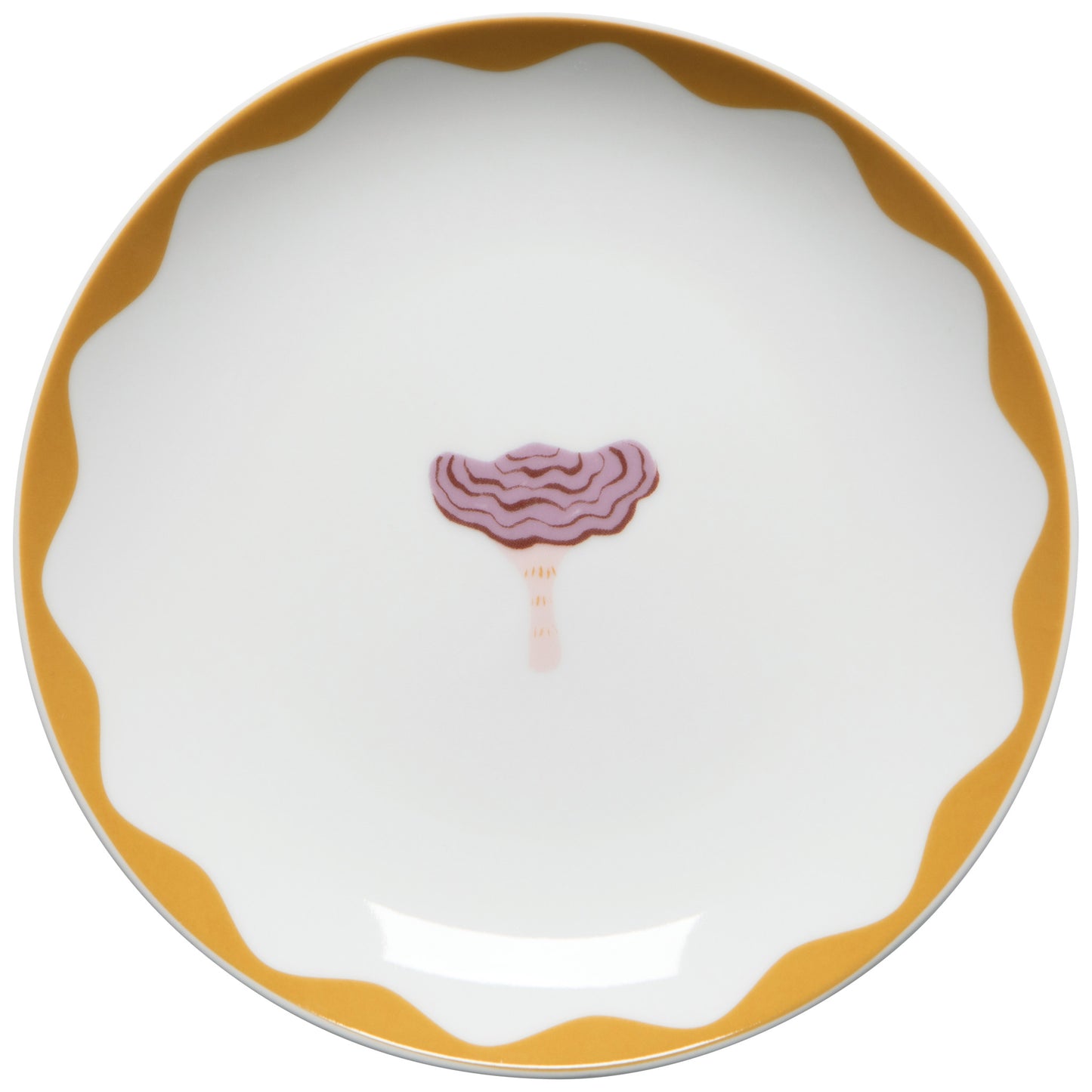Mushroom Gems Appetizer Plates Set of 4