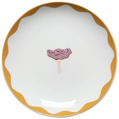 Mushroom Gems Appetizer Plates Set of 4