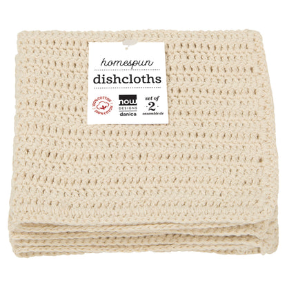 Natural Crochet Dishcloths Set of 2