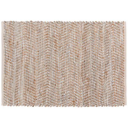 Miller Gray Leather Chind Rug 2 x 3 ft
