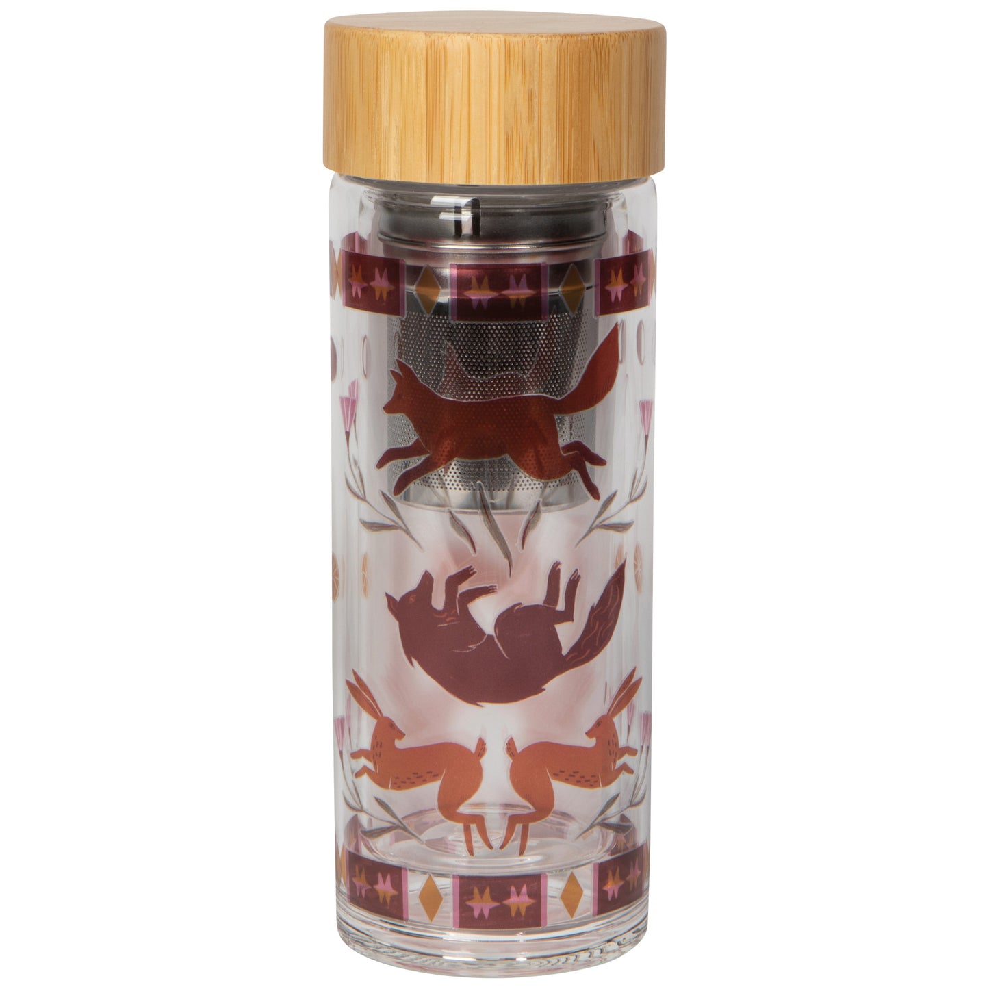 Folktale Glass Tea Infuser Bottle