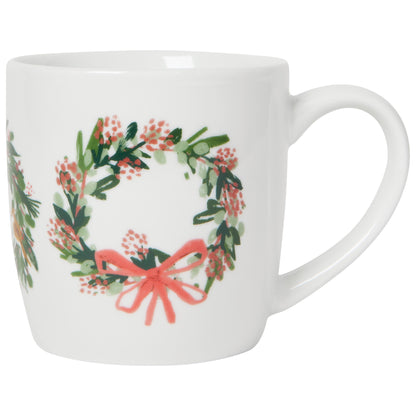 Wreaths Christmas Mug