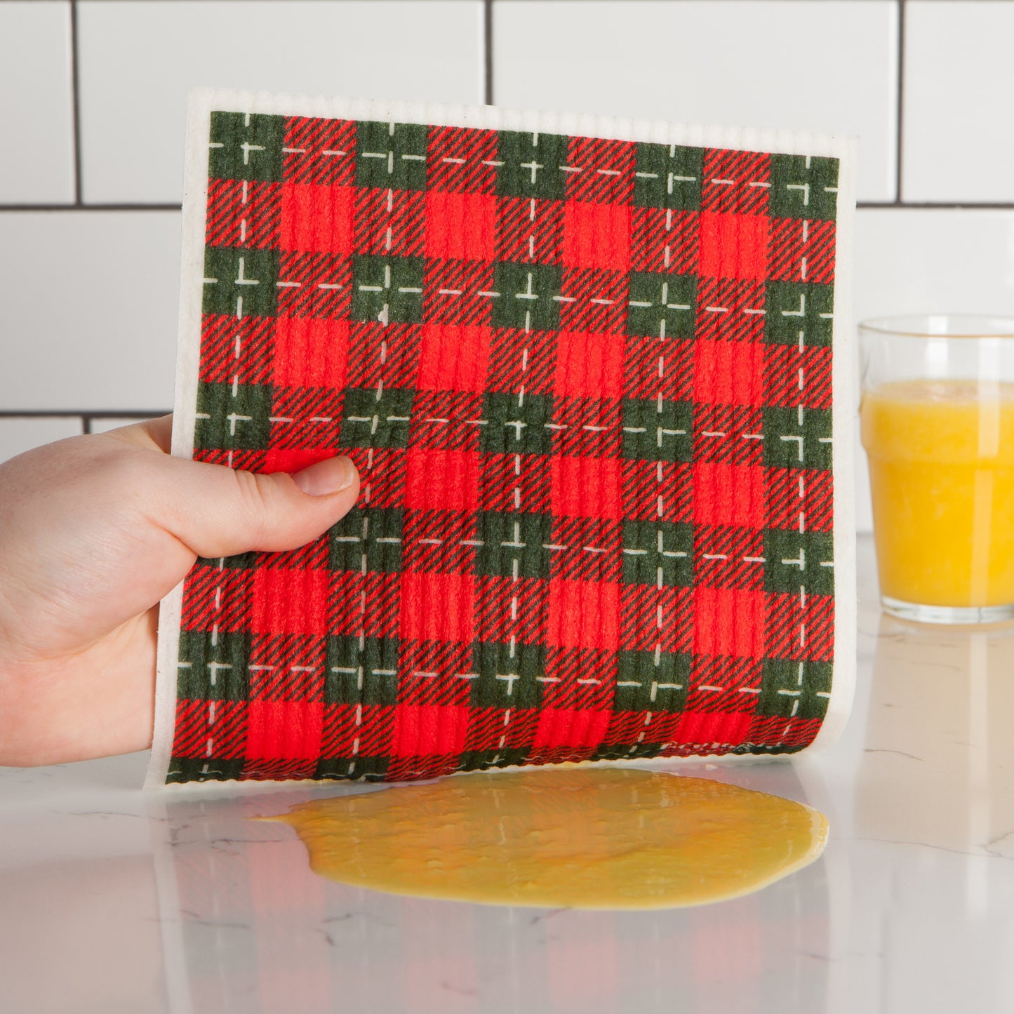 Tartan Swedish Dishcloth