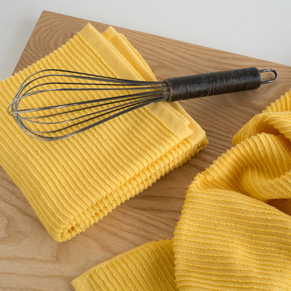 Ripple Lemon Yellow Dishtowel