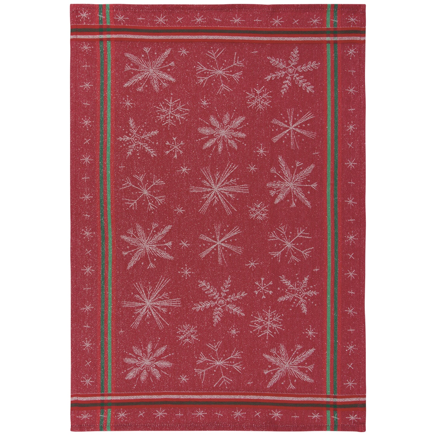 Snowflakes Christmas Jacquard Dishtowel