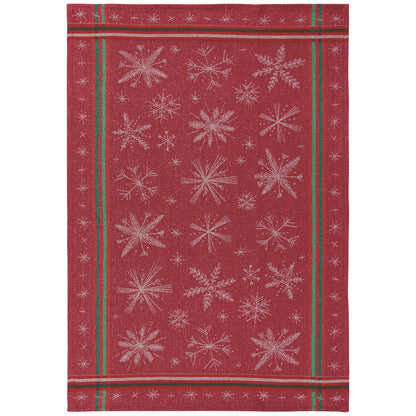 Snowflakes Christmas Jacquard Dishtowel