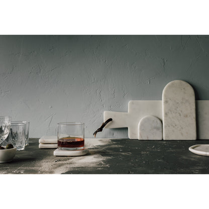 White Marble Serving Paddle