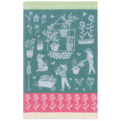 Green Thumb Jacquard Dishtowel