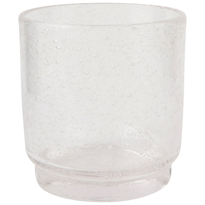 Bubbled Glass 12 oz - Clear