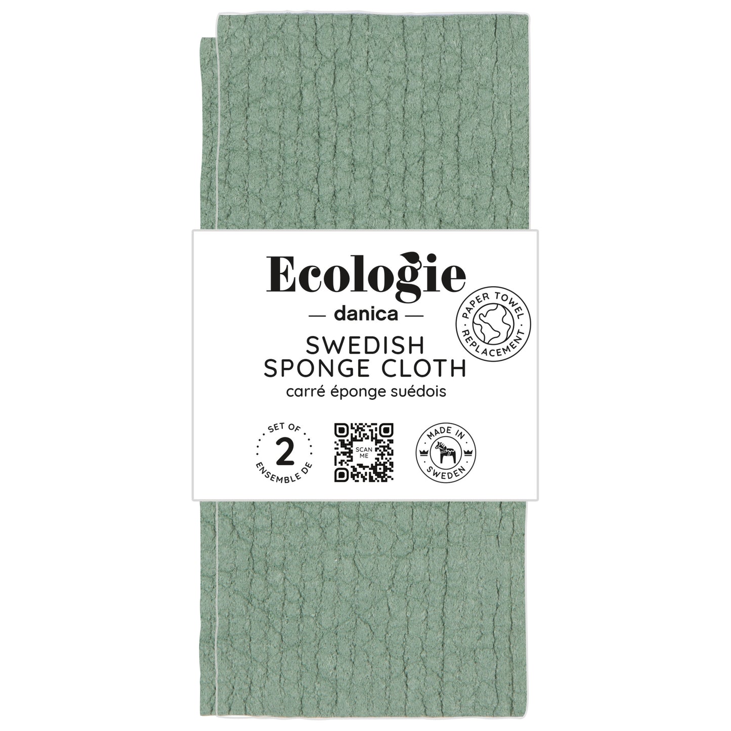 Elm Green Swedish Dishcloths Set of 2