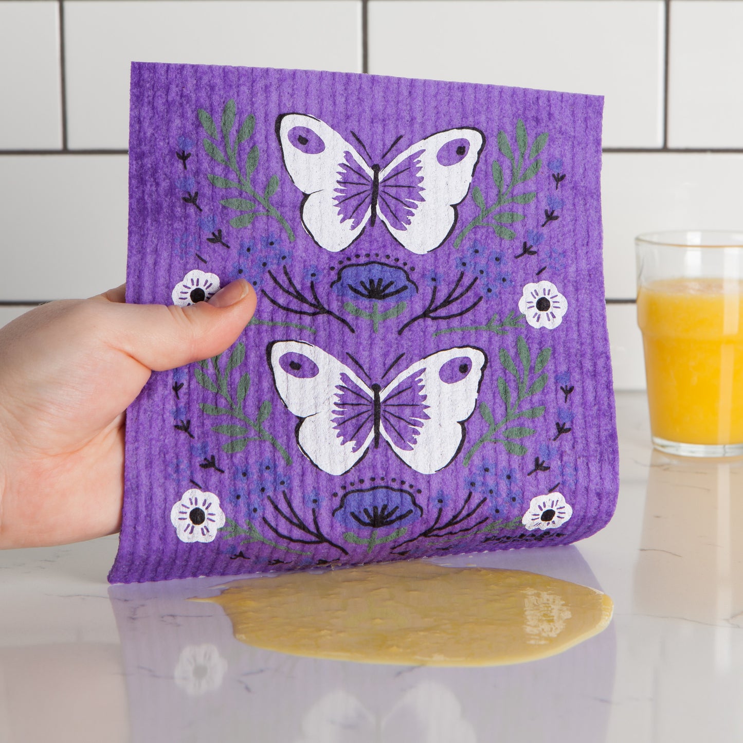 Morning Meadow Swedish Dishcloth