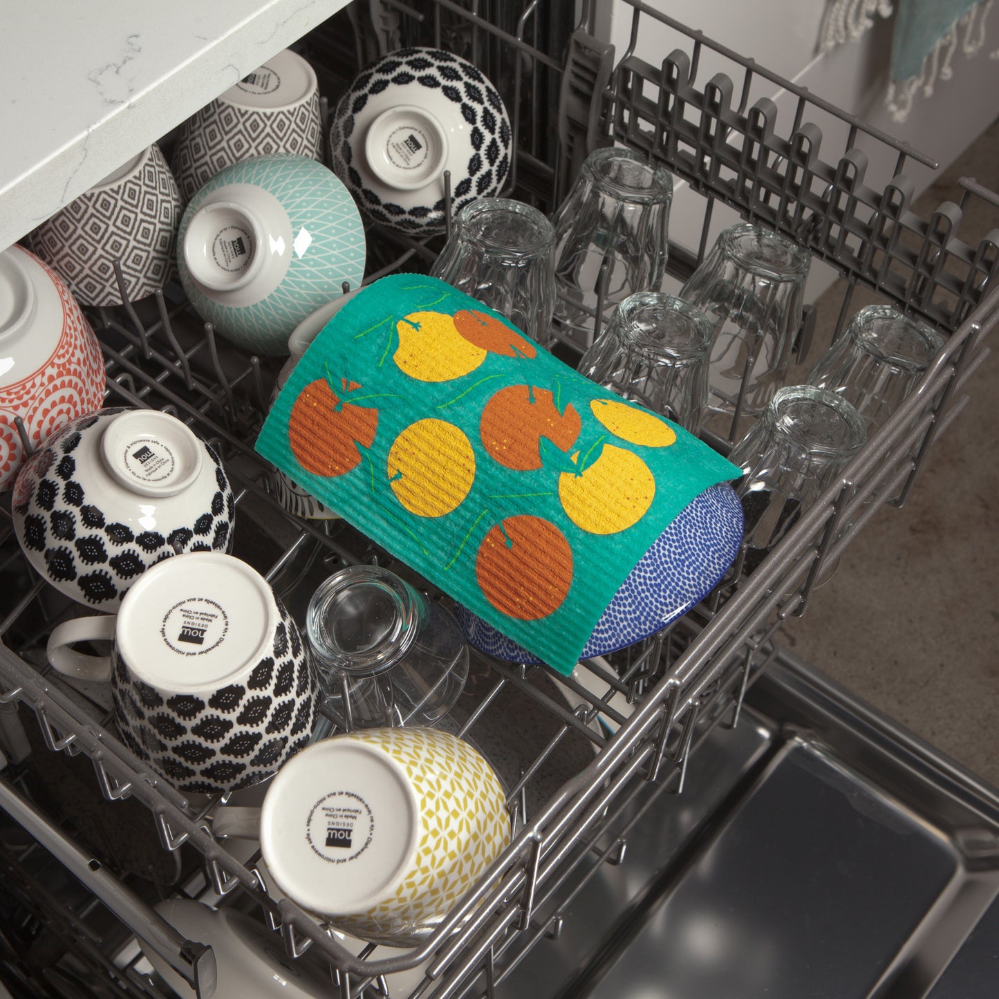 Oranges Swedish Dishcloth