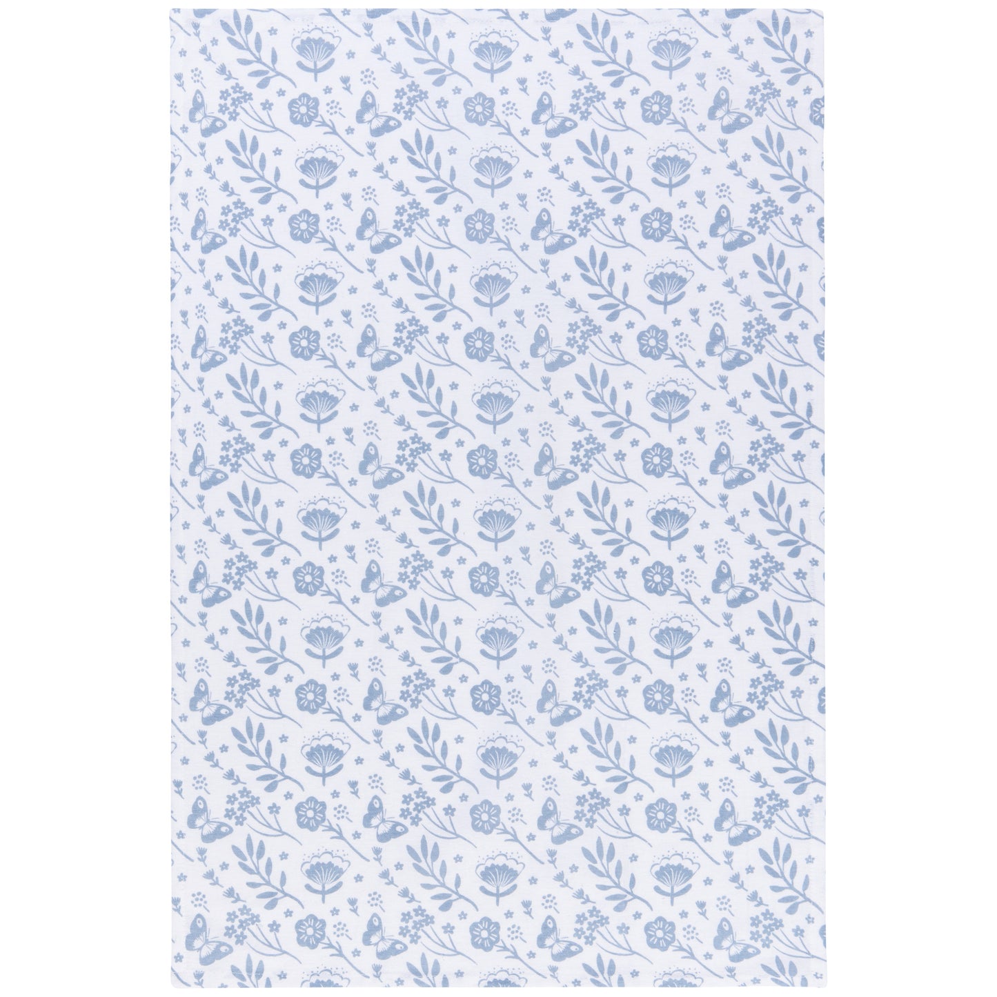 Morning Meadow Slate Blue Floursack Dishtowels Set of 2