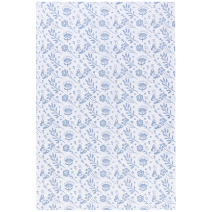 Morning Meadow Slate Blue Floursack Dishtowels Set of 2
