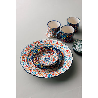 Hand-painted Turkish Mug - Evani Azure