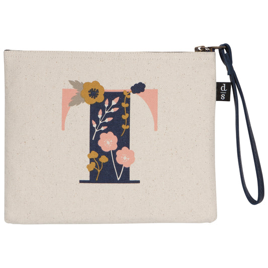 Monogram T Small Zipper Pouch