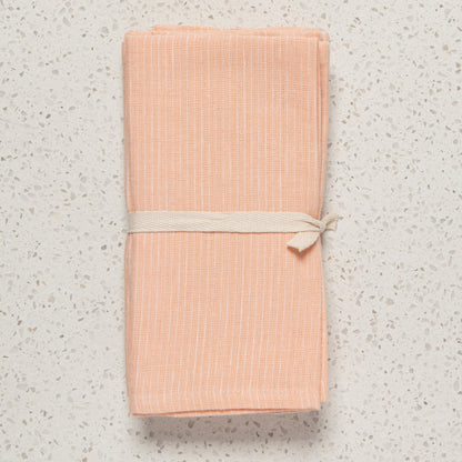 Nectar Pinstripe Linen Napkins Set of 4