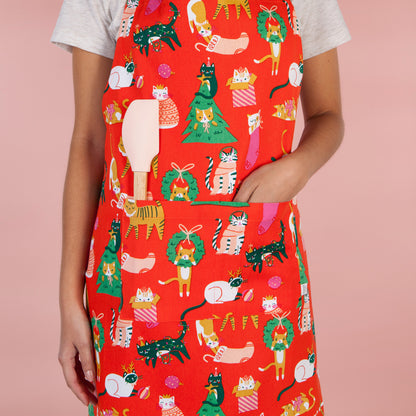 Let it Meow Christmas Apron