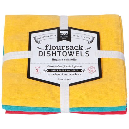 Floursack Dishtowels Sets of 3 - 48 sets in Display Basket