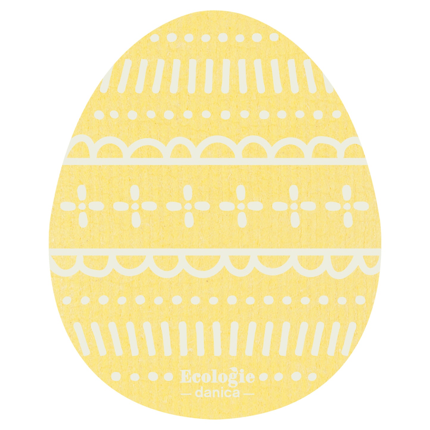 Easter Eggs Shaped Swedish Dishcloths Set of 3