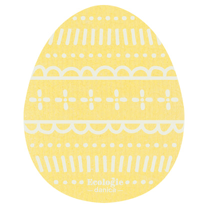 Easter Eggs Shaped Swedish Dishcloths Set of 3