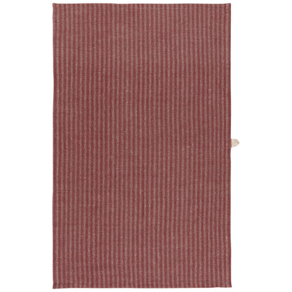 Wine Stripe Linen-Cotton Dishtowel
