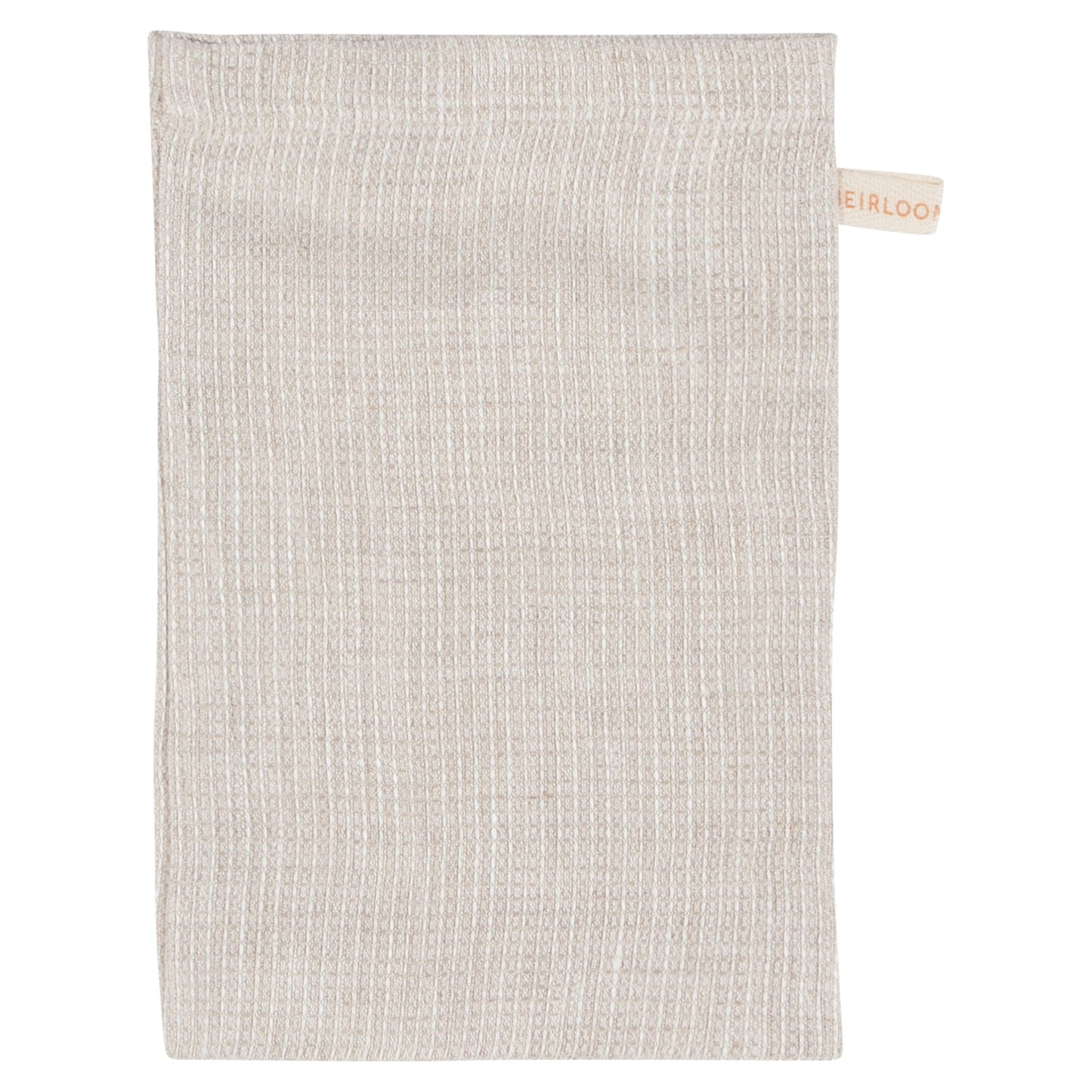 Amber And Natural Linen Bath Mitts Set of 3