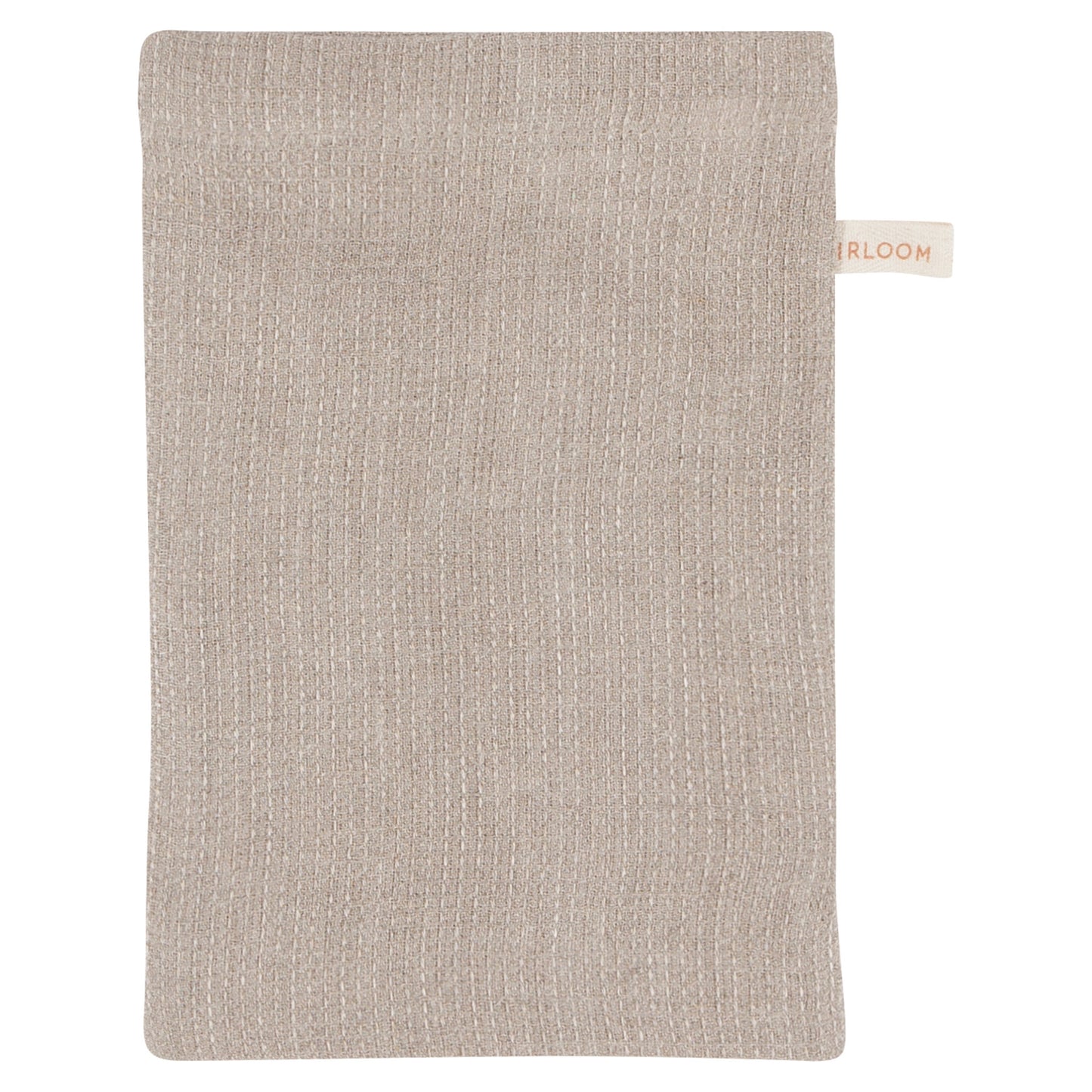 Amber And Natural Linen Bath Mitts Set of 3