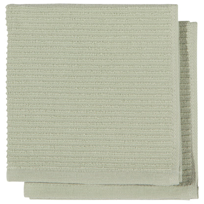 Ripple Sage Green Dishcloths Set of 2