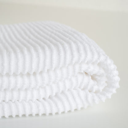 Ripple White Dishtowel