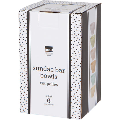 Flora Sundae Bar Pinch Bowls Set of 6