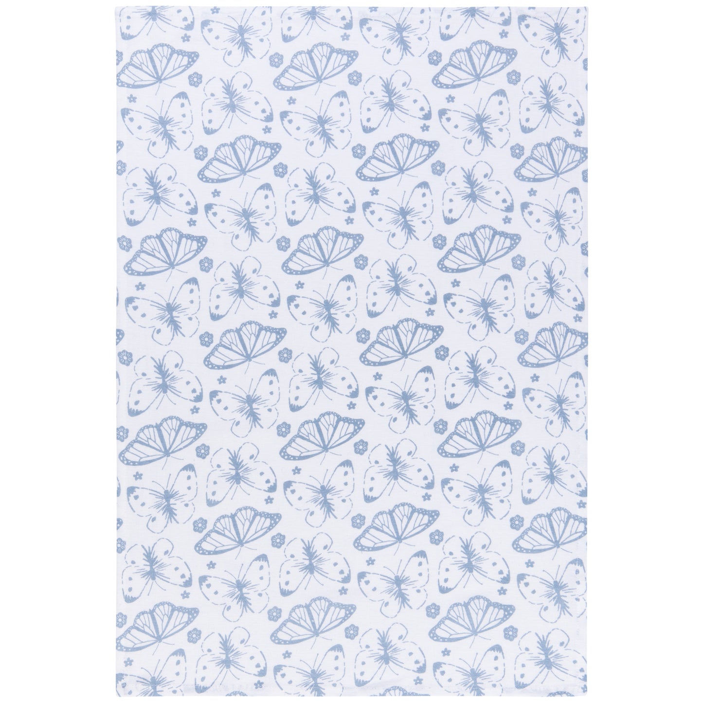 Morning Meadow Slate Blue Floursack Dishtowels Set of 2