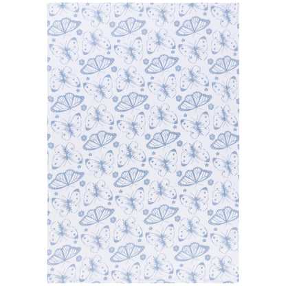 Morning Meadow Slate Blue Floursack Dishtowels Set of 2