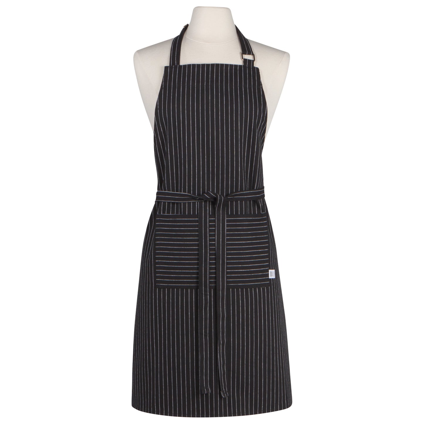 Black Pinstripe Chef Apron
